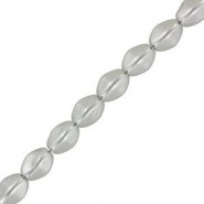Abalorios Pinch beads de cristal Checo 5x3mm - Aluminium silver 01700